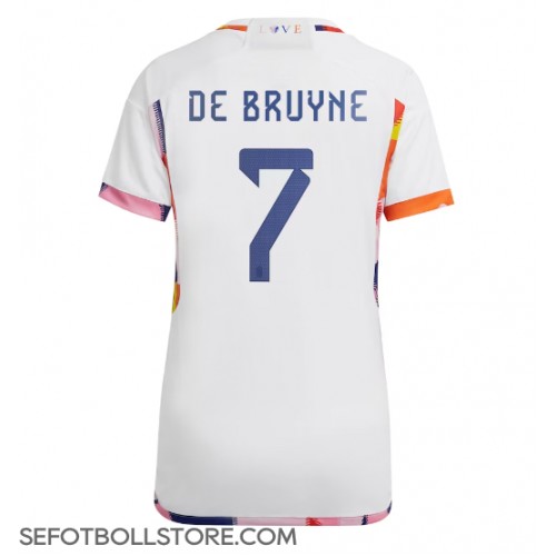 Belgien Kevin De Bruyne #7 Replika Bortatröja Dam VM 2022 Kortärmad